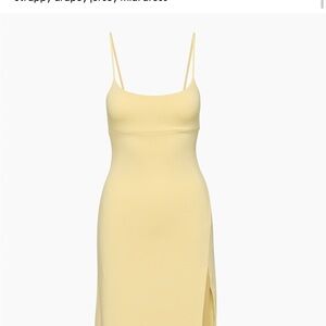 NWT Aritzia Wilfred Yellow Strappy Midi Dress